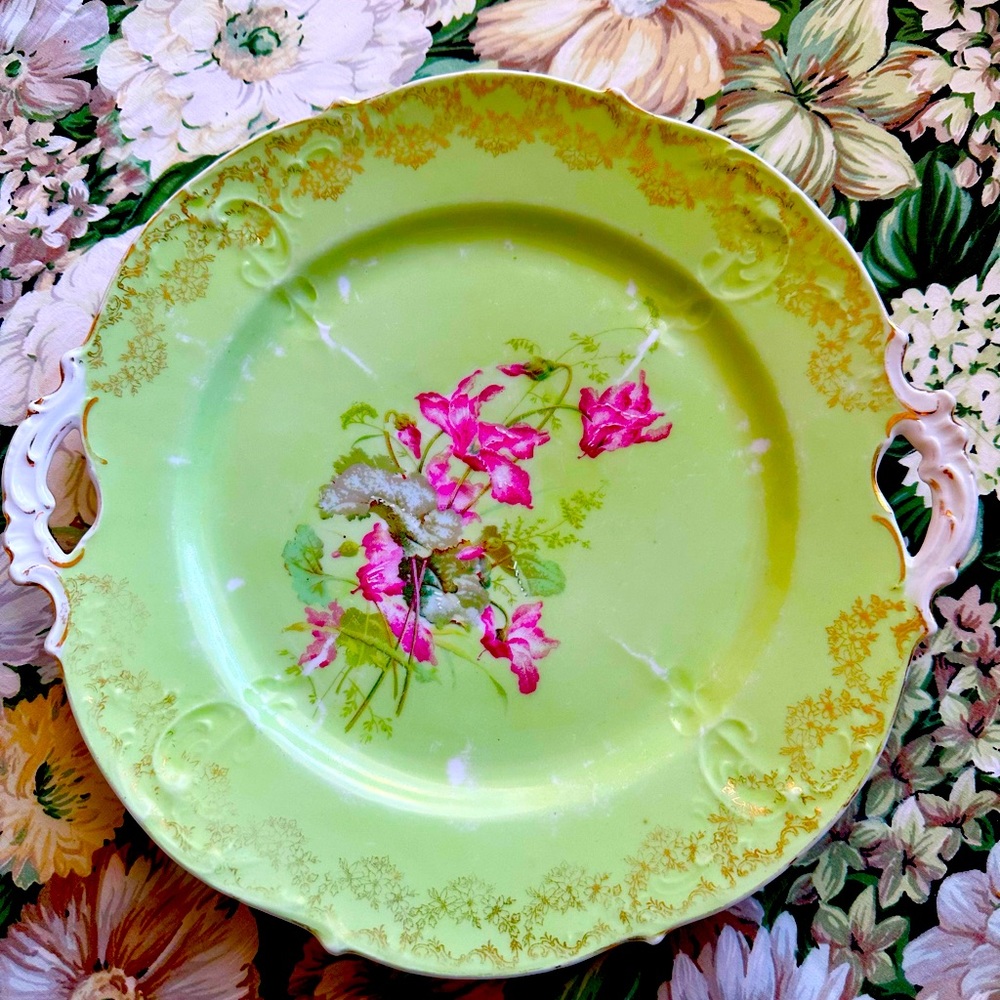 Antique KPM Germany Serving Plate Handpainted